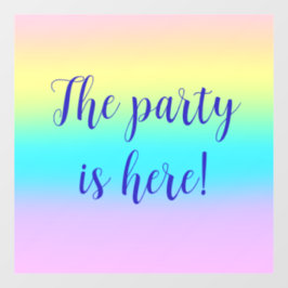 Vinilos Para Cristales Boda gradiente gradiente arcoiris pastel