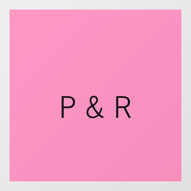 Vinilos Para Cristales Boda pareja romántica añadir una carta inicial (Hoja)