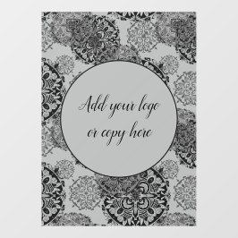 Vinilos Para Cristales Boho Warm Grays Mandalas 