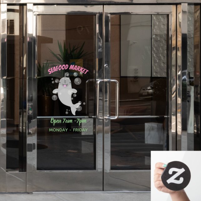 Vinilos Para Cristales Bombillas de narguile alegres, ilustracion persona (Puerta de oficina)