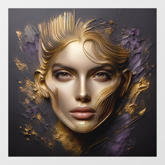 Vinilos Para Cristales Bonita cara (Hoja)