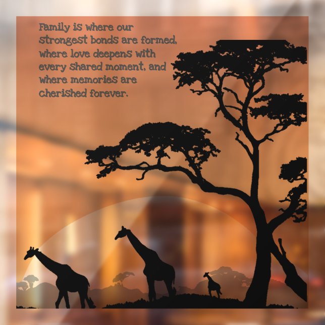 Vinilos Para Cristales Bonos valorados por la familia rusa | Girafa (Hoja 2)