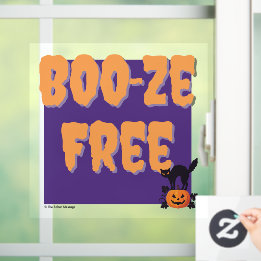 Vinilos Para Cristales Boo‑ze Gratis | Halloween Sobrio Espeluznante