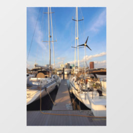 Vinilos Para Cristales Bote en Tidewater Yacht Marina ventana