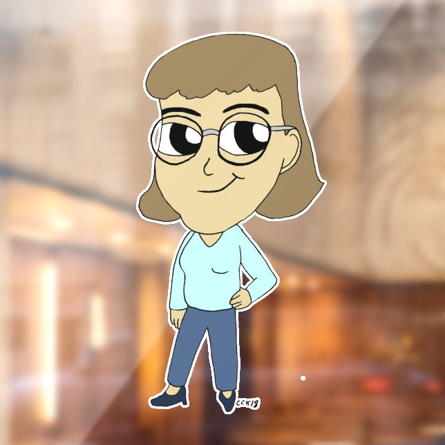 Vinilos Para Cristales botón chibi (Hoja 2)