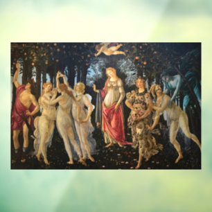 Vinilos Para Cristales Botticelli Primavera Renacimiento Diosa Floral