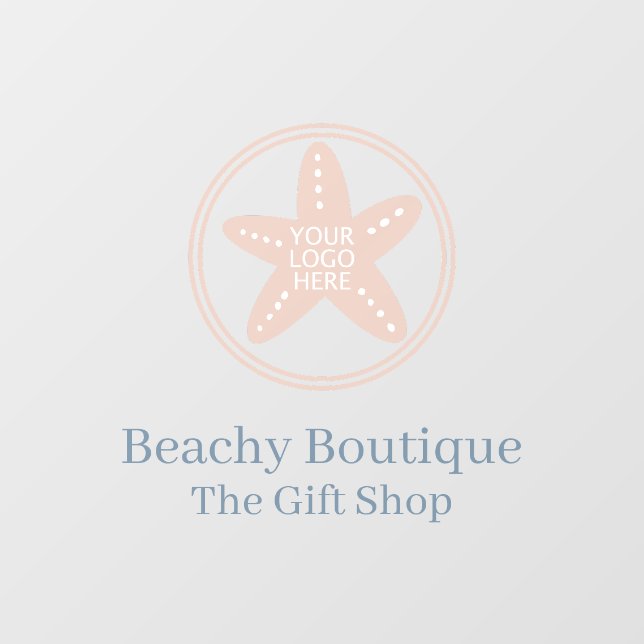 Vinilos Para Cristales Boutique comercial Simple Your Logo (Hoja)