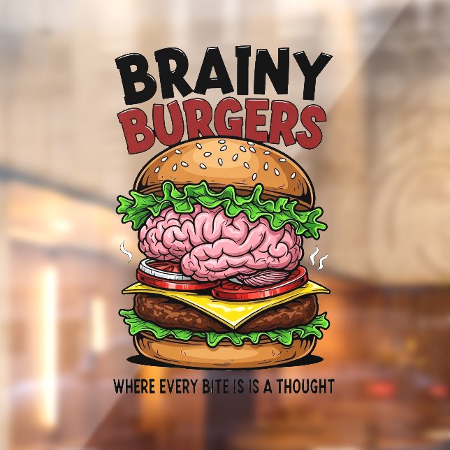 Vinilos Para Cristales Brainy Burgers (Hoja 2)