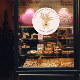 Vinilos Para Cristales Bread Bread & Wheat Bow