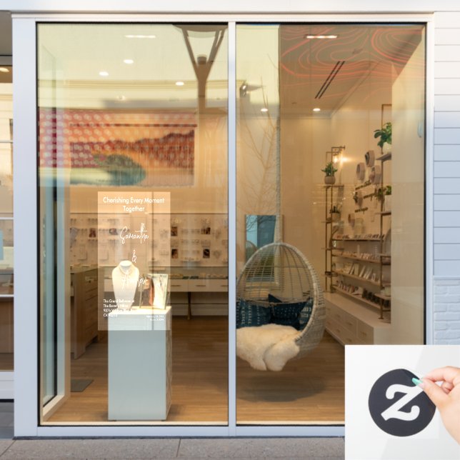 Vinilos Para Cristales Bridal White Weddings Celebrating Love Romance (Ventana de la tienda)