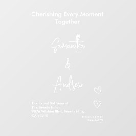 Vinilos Para Cristales Bridal White Weddings Celebrating Love Romance