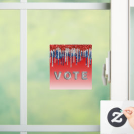 Vinilos Para Cristales Brillo Patriótico Americana Vota