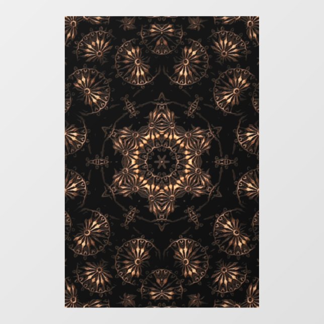 Vinilos Para Cristales Bronce Age Mandala (Hoja)