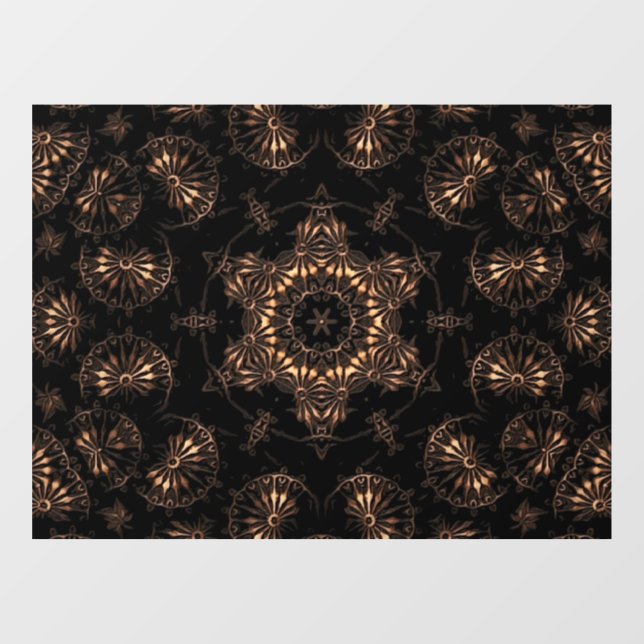 Vinilos Para Cristales Bronce Age Mandala (Hoja)