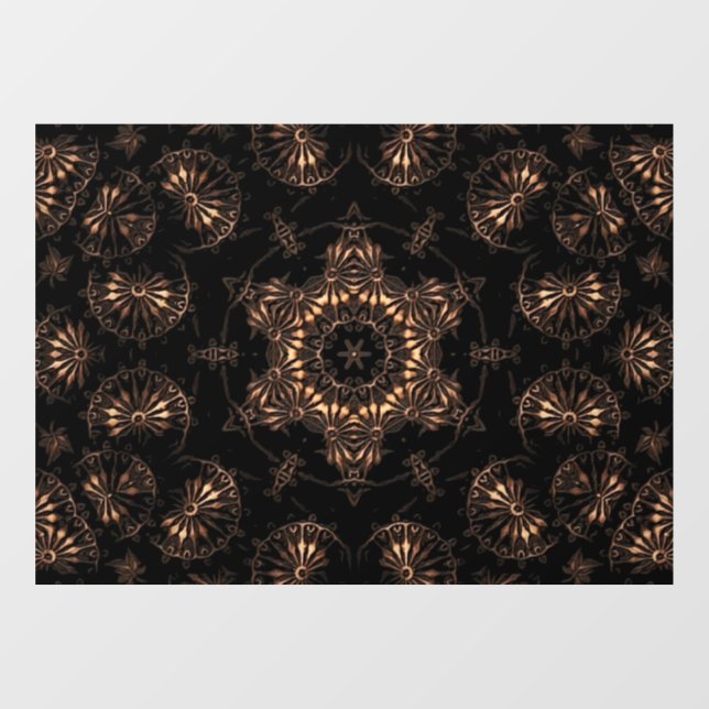 Vinilos Para Cristales Bronce Age Mandala (Hoja)