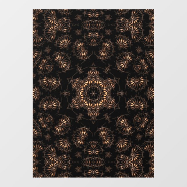 Vinilos Para Cristales Bronce Age Mandala (Hoja)