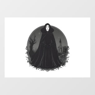 Vinilos Para Cristales Bruja gótica salem a medianoche