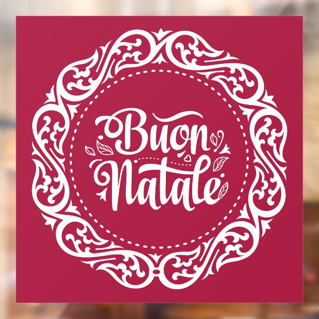 Vinilos Para Cristales Buon Natale Window Cling (Hoja 2)