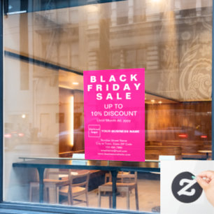 Vinilos Para Cristales Business Black Friday Sale Llenado de ventana rosa
