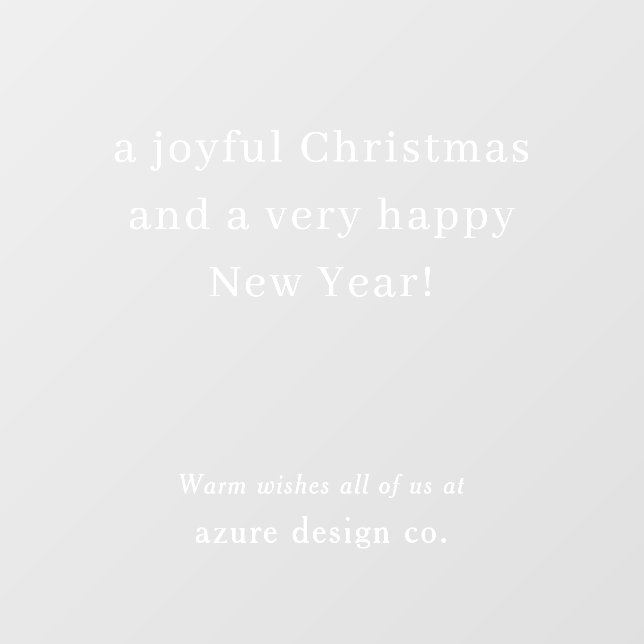 Vinilos Para Cristales Business Christmas Holiday Greeting Modern Window  (Hoja)