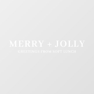 Vinilos Para Cristales Business Christmas Merry and Bright Modern Window