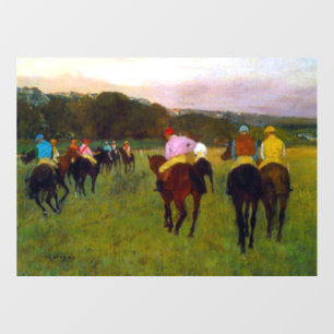 Vinilos Para Cristales Caballos de carreras Edgar Degas en Longchamp