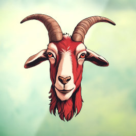 Vinilos Para Cristales Cabra roja