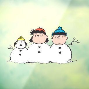 Vinilos Para Cristales Cacahuetes 3 Persona Snowman