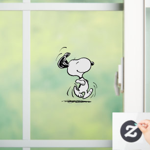 Vinilos Para Cristales Cacahuetes Baile Snoopy Happy