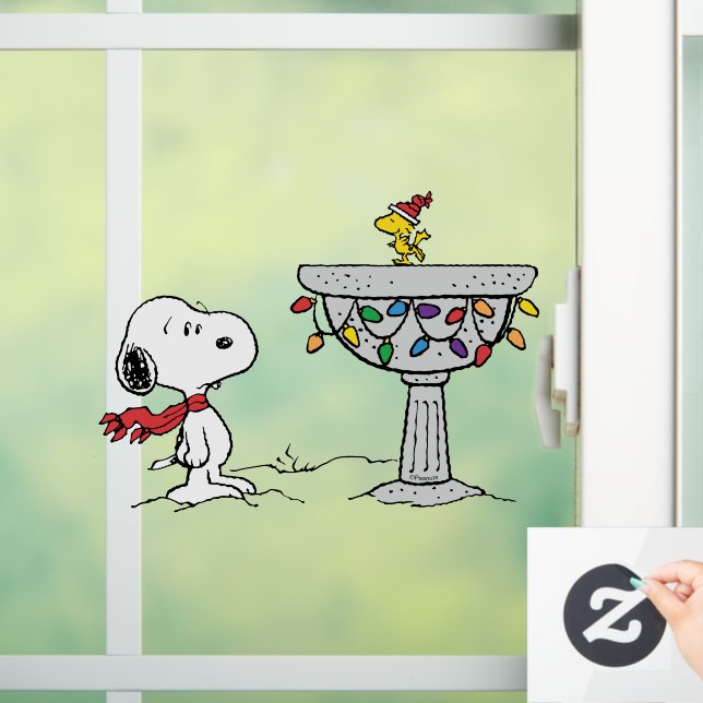 Vinilos Para Cristales Cacahuetes | Baño de aves congelado Snoopy & Woods (Hogar)