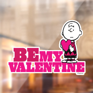 Vinilos Para Cristales Cacahuetes Charlie Brown Be My Valentine