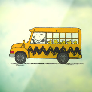 Vinilos Para Cristales Cacahuetes   Controlador de bus Snoopy