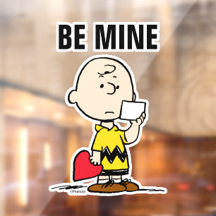 Vinilos Para Cristales Cacahuetes El día de San Valentín Charlie Brown