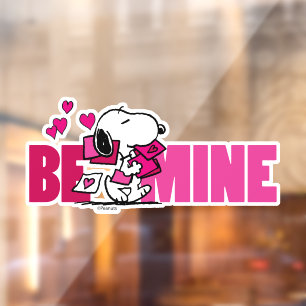 Vinilos Para Cristales Cacahuetes EL DÍA DE SAN VALENTÍN Snoopy Be Mi