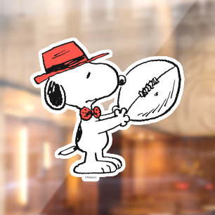 Vinilos Para Cristales Cacahuetes Entrenador de Snoopy Football
