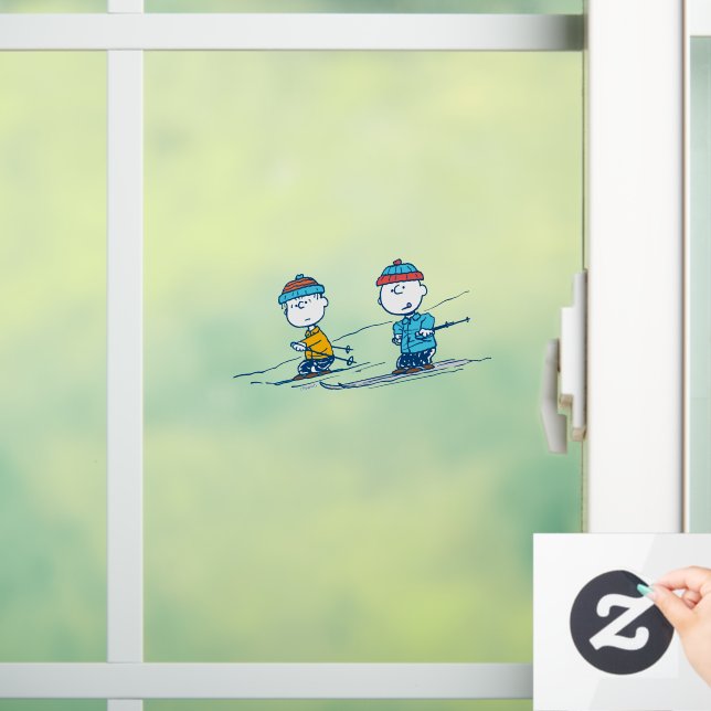 Vinilos Para Cristales Cacahuetes | Patrón de esquí de invierno (Hogar)