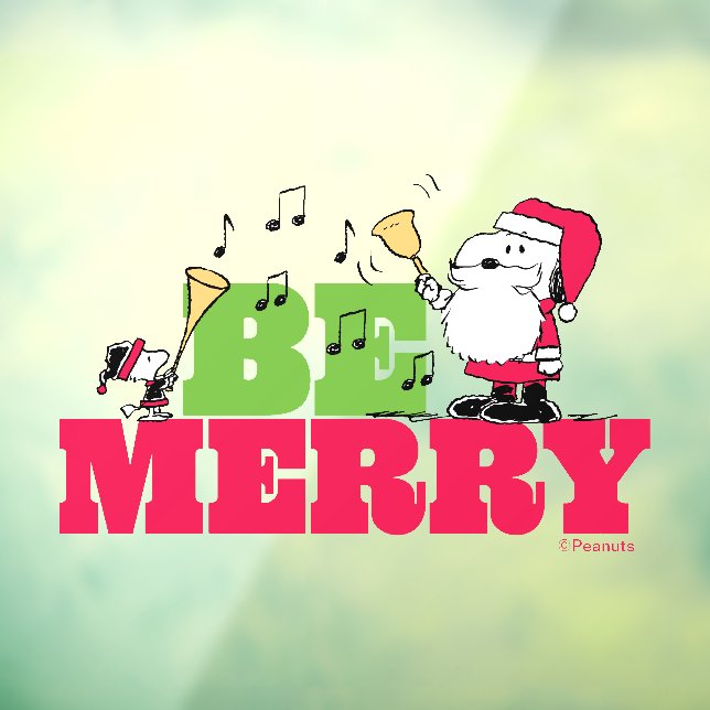 Vinilos Para Cristales Cacahuetes | Ser Feliz Navidad (Hoja 3)