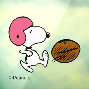 Vinilos Para Cristales Cacahuetes Snoopy Football Kicker