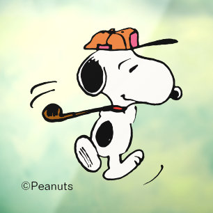 Vinilos Para Cristales Cacahuetes Snoopy Golf