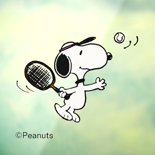 Vinilos Para Cristales Cacahuetes | Snoopy Juega Al Tenis (Hoja 3)