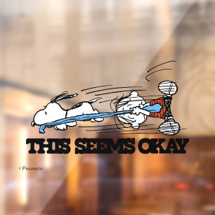 Vinilos Para Cristales Cacahuetes   Snoopy & Linus