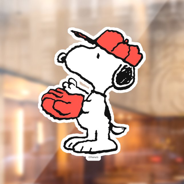 Vinilos Para Cristales Cacahuetes | Snoopy Making the Catch (Hoja 2)