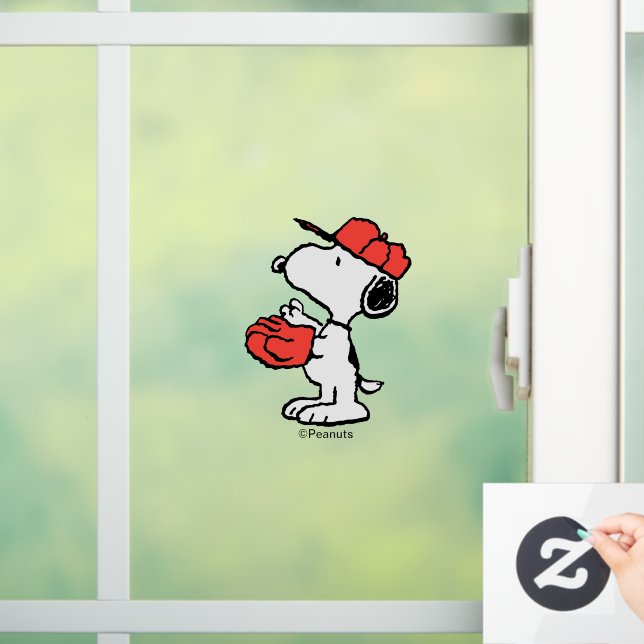Vinilos Para Cristales Cacahuetes | Snoopy Making the Catch (Hogar)