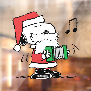 Vinilos Para Cristales Cacahuetes Snoopy Santa Claus Accord