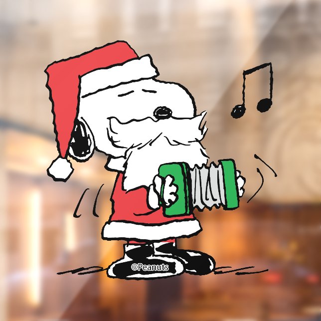 Vinilos Para Cristales Cacahuetes | Snoopy Santa Claus Accord (Hoja 2)