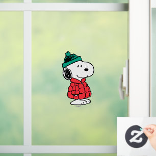 Vinilos Para Cristales Cacahuetes Snoopy Winter Coat & Gorra