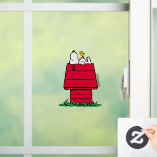 Vinilos Para Cristales Cacahuetes Snoopy & Woodstock Doghouse