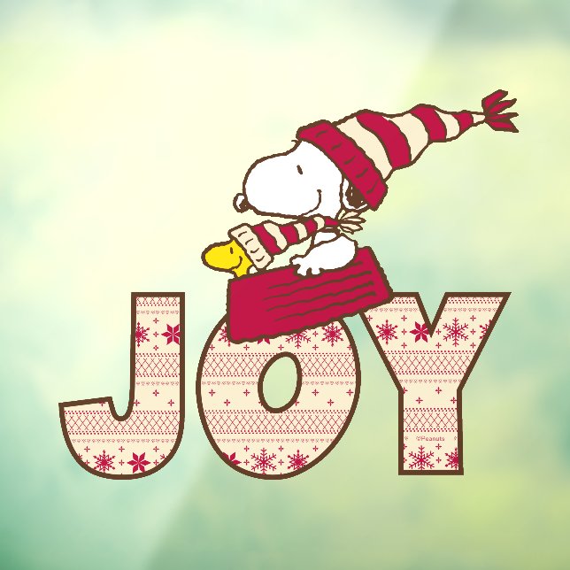 Vinilos Para Cristales Cacahuetes | Snoopy & Woodstock Joy Sled Ride (Hoja 3)