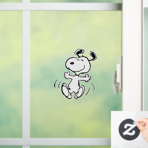 Vinilos Para Cristales Cacahuetes Un baile feliz Snoopy