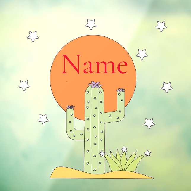 Vinilos Para Cristales Cactus del desierto Sun Thunder_Cove (Hoja 3)